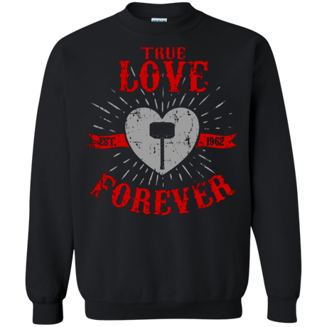 Sweatshirts Black / Small True Love Forever God Thunder Crewneck Sweatshirt