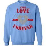 Sweatshirts Carolina Blue / Small True Love Forever God Thunder Crewneck Sweatshirt