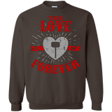 Sweatshirts Dark Chocolate / Small True Love Forever God Thunder Crewneck Sweatshirt