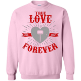 Sweatshirts Light Pink / Small True Love Forever God Thunder Crewneck Sweatshirt