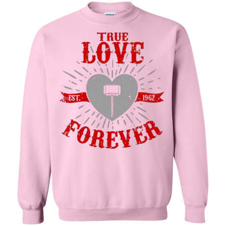 Sweatshirts Light Pink / Small True Love Forever God Thunder Crewneck Sweatshirt