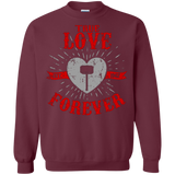 Sweatshirts Maroon / Small True Love Forever God Thunder Crewneck Sweatshirt