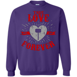 Sweatshirts Purple / Small True Love Forever God Thunder Crewneck Sweatshirt