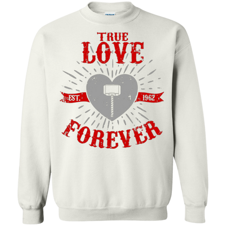 Sweatshirts White / Small True Love Forever God Thunder Crewneck Sweatshirt