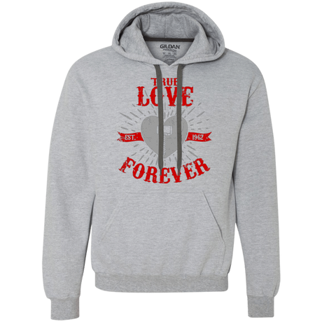 Sweatshirts Sport Grey / Small True Love Forever God Thunder Premium Fleece Hoodie