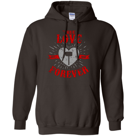 Sweatshirts Dark Chocolate / Small True Love Forever God Thunder Pullover Hoodie