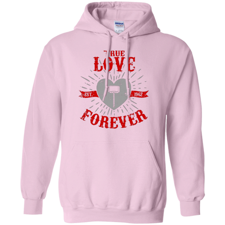 Sweatshirts Light Pink / Small True Love Forever God Thunder Pullover Hoodie