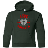 Sweatshirts Forest Green / YS True Love Forever God Thunder Youth Hoodie