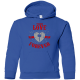 Sweatshirts Royal / YS True Love Forever God Thunder Youth Hoodie