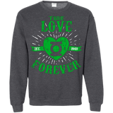 Sweatshirts Dark Heather / Small True Love Forever Lantern Crewneck Sweatshirt