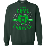 Sweatshirts Forest Green / Small True Love Forever Lantern Crewneck Sweatshirt