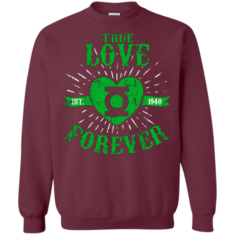 Sweatshirts Maroon / Small True Love Forever Lantern Crewneck Sweatshirt