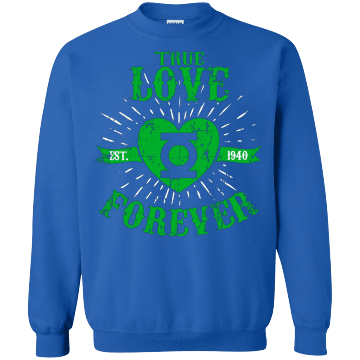 Sweatshirts Royal / Small True Love Forever Lantern Crewneck Sweatshirt