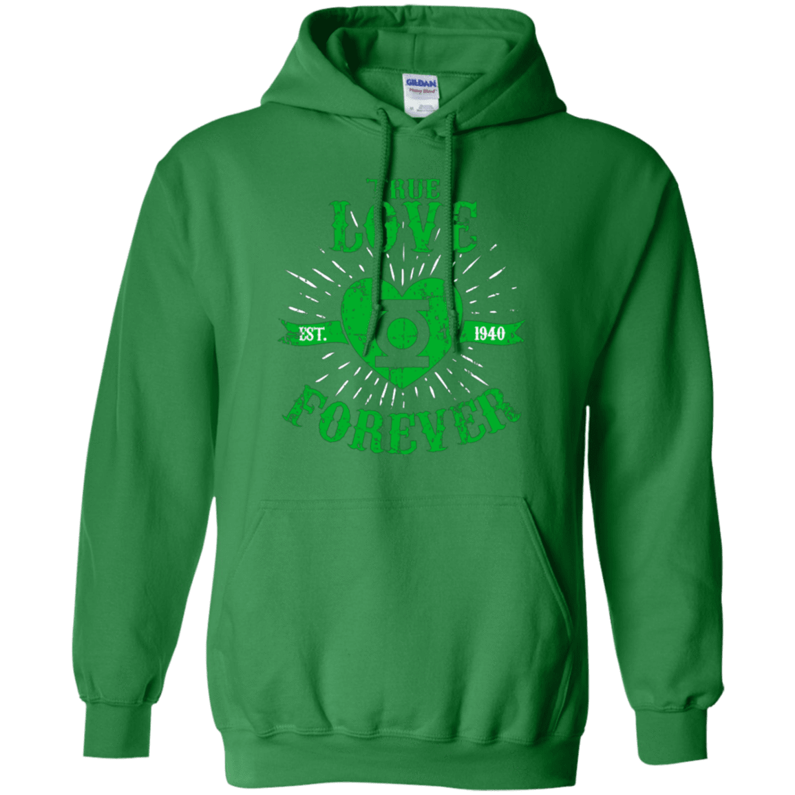 Sweatshirts Irish Green / Small True Love Forever Lantern Pullover Hoodie