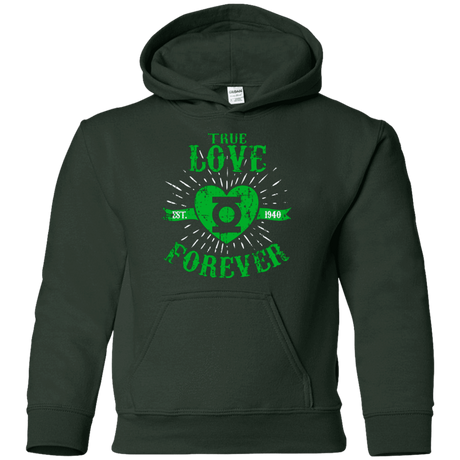 Sweatshirts Forest Green / YS True Love Forever Lantern Youth Hoodie