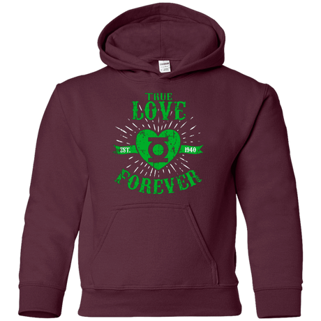 Sweatshirts Maroon / YS True Love Forever Lantern Youth Hoodie