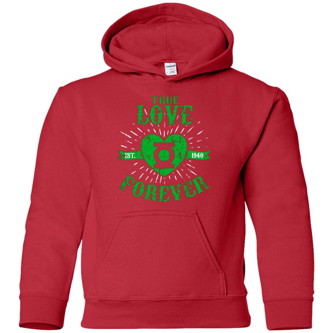 Sweatshirts Red / YS True Love Forever Lantern Youth Hoodie