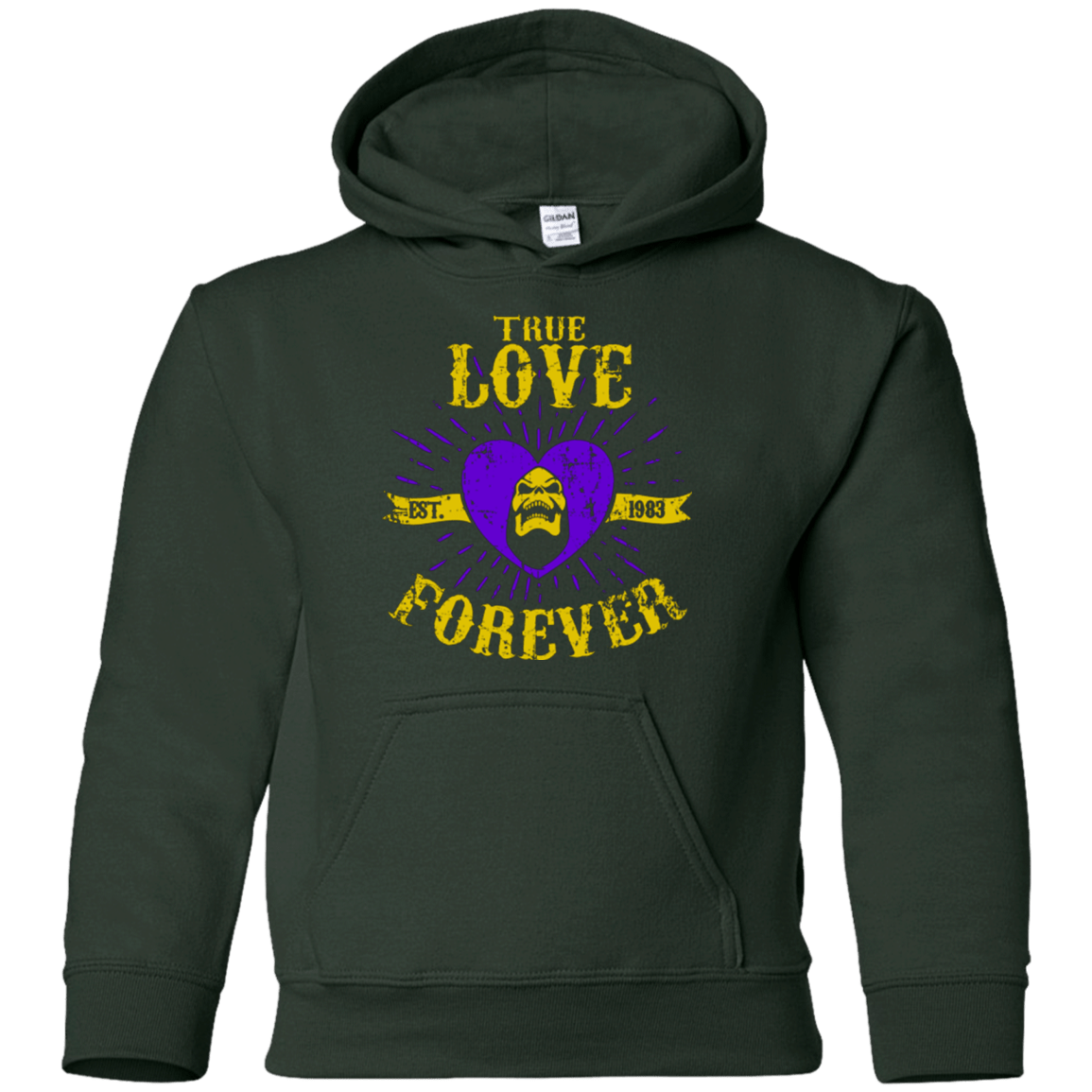Sweatshirts Forest Green / YS True Love Forever Masters Youth Hoodie