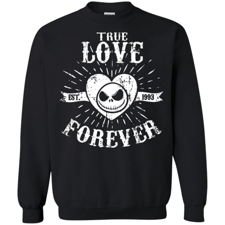 Sweatshirts Black / Small True Love Forever Nightmare Crewneck Sweatshirt