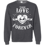 Sweatshirts Dark Heather / Small True Love Forever Nightmare Crewneck Sweatshirt