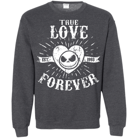 Sweatshirts Dark Heather / Small True Love Forever Nightmare Crewneck Sweatshirt