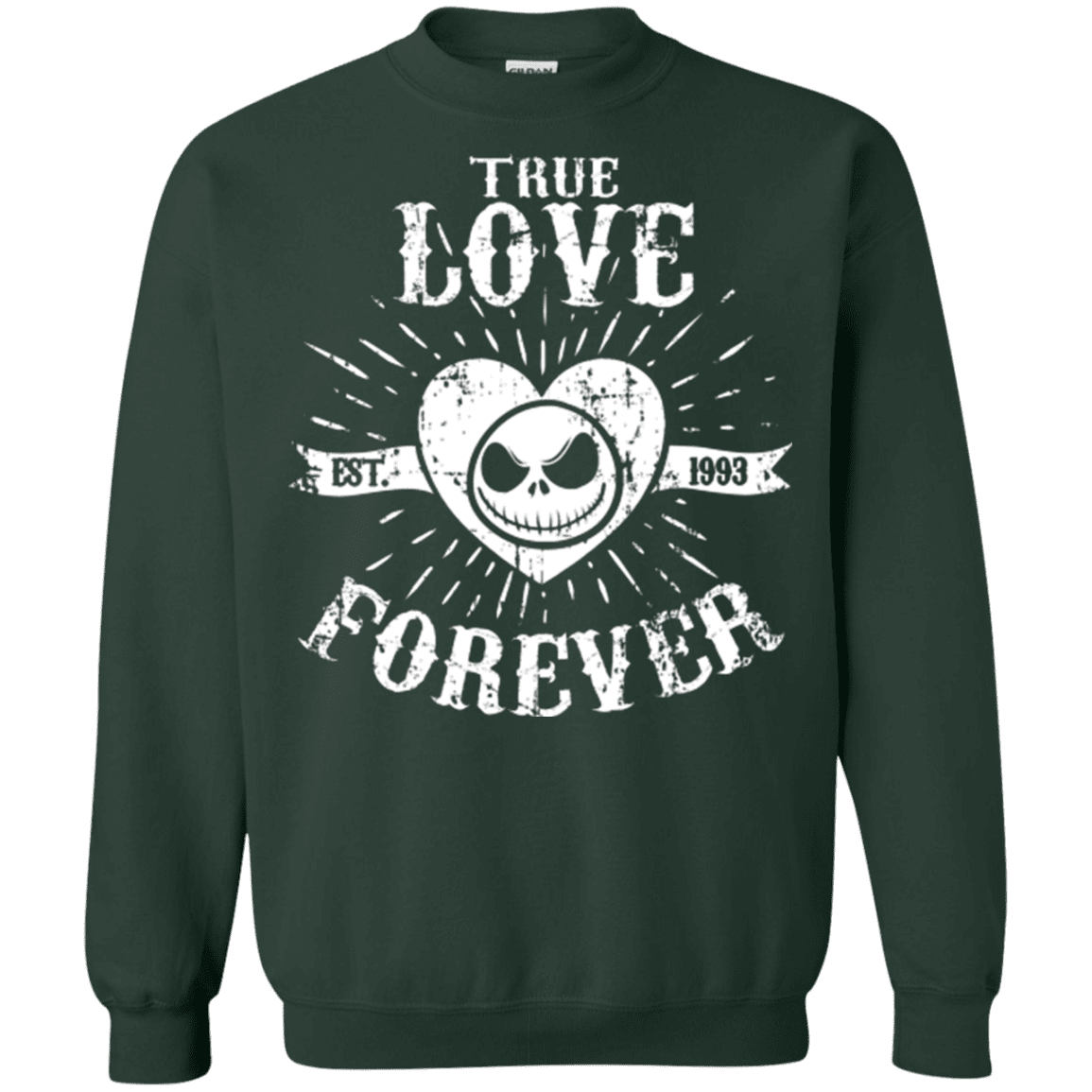 Sweatshirts Forest Green / Small True Love Forever Nightmare Crewneck Sweatshirt