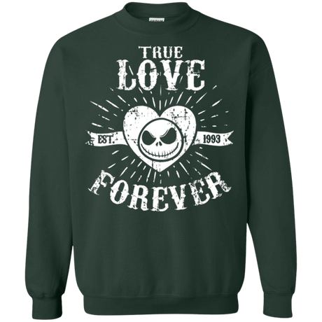 Sweatshirts Forest Green / Small True Love Forever Nightmare Crewneck Sweatshirt