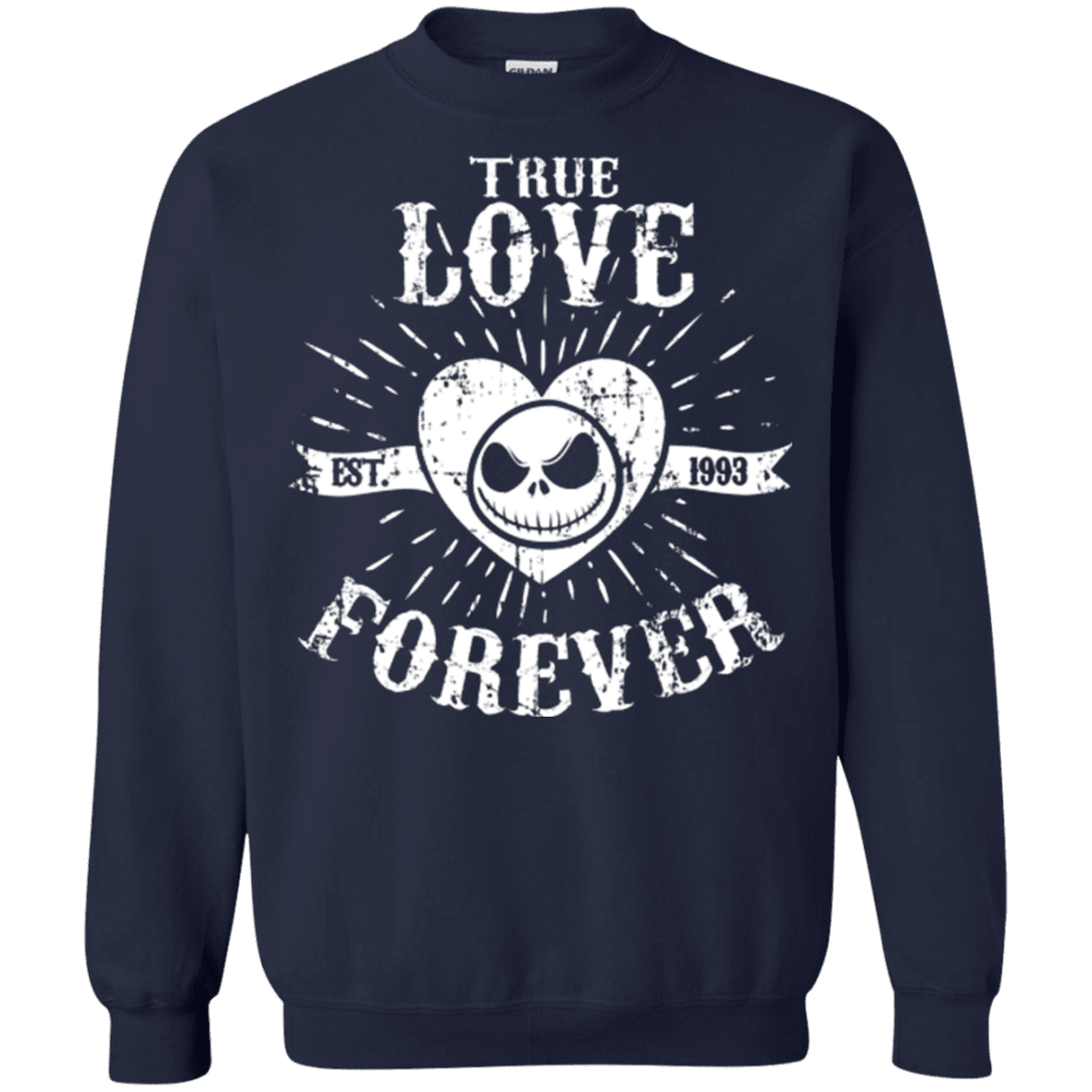 Sweatshirts Navy / Small True Love Forever Nightmare Crewneck Sweatshirt