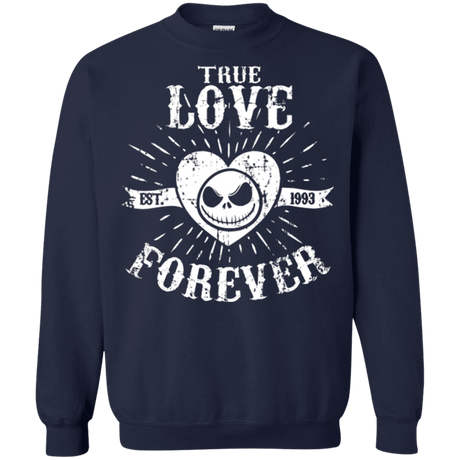 Sweatshirts Navy / Small True Love Forever Nightmare Crewneck Sweatshirt