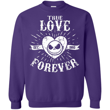 Sweatshirts Purple / Small True Love Forever Nightmare Crewneck Sweatshirt