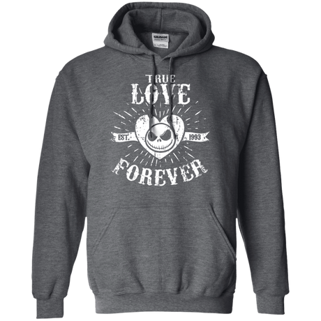 Sweatshirts Dark Heather / Small True Love Forever Nightmare Pullover Hoodie