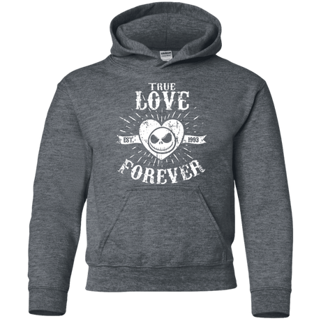 Sweatshirts Dark Heather / YS True Love Forever Nightmare Youth Hoodie