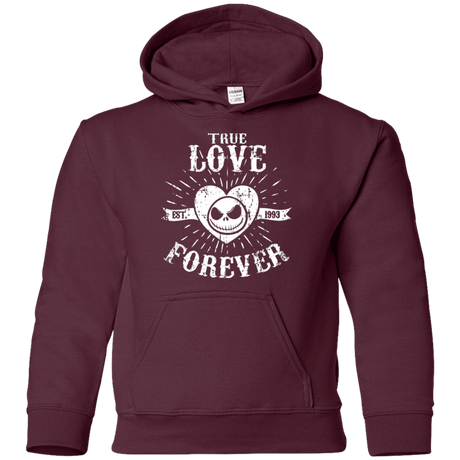 Sweatshirts Maroon / YS True Love Forever Nightmare Youth Hoodie