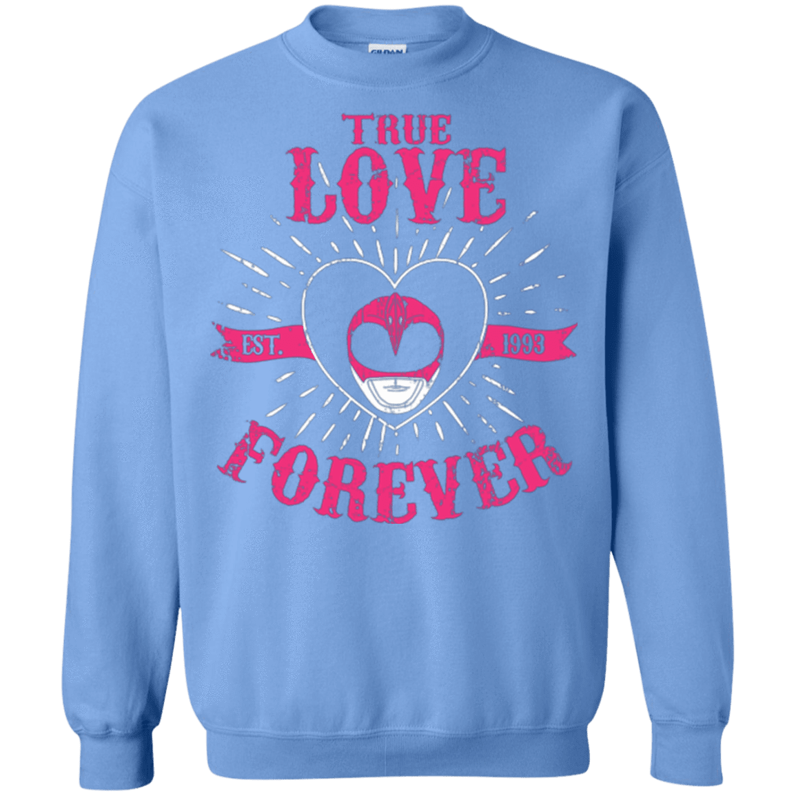 Sweatshirts Carolina Blue / Small True Love Forever Pink Crewneck Sweatshirt