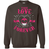 Sweatshirts Dark Chocolate / Small True Love Forever Pink Crewneck Sweatshirt