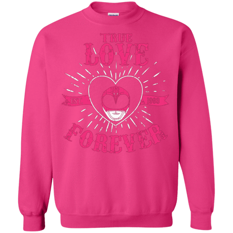 Sweatshirts Heliconia / Small True Love Forever Pink Crewneck Sweatshirt