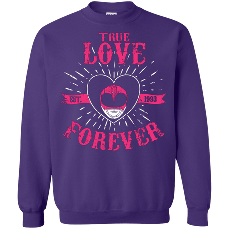 Sweatshirts Purple / Small True Love Forever Pink Crewneck Sweatshirt