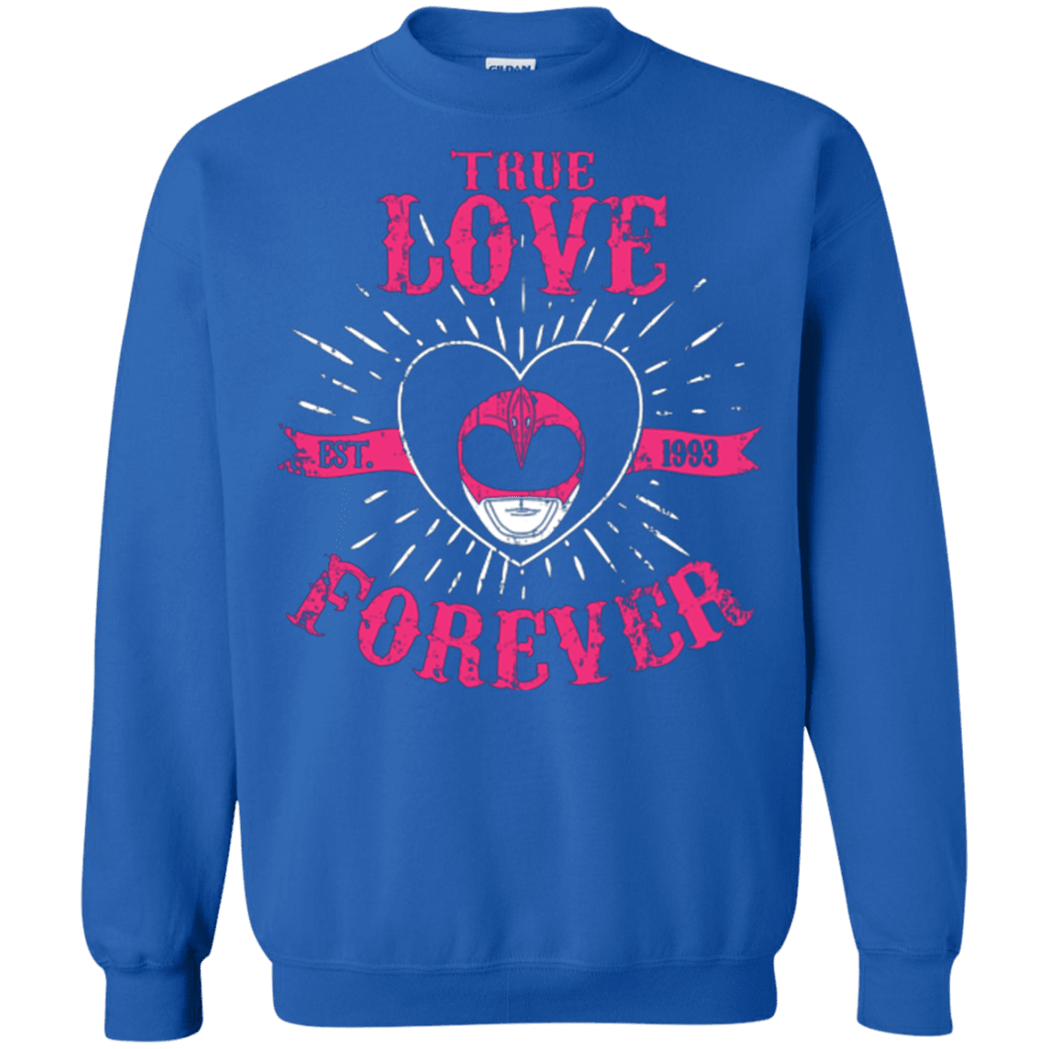 Sweatshirts Royal / Small True Love Forever Pink Crewneck Sweatshirt