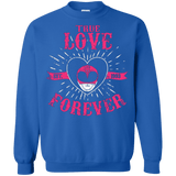 Sweatshirts Royal / Small True Love Forever Pink Crewneck Sweatshirt