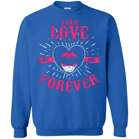 Sweatshirts Royal / Small True Love Forever Pink Crewneck Sweatshirt