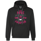 Sweatshirts Black / Small True Love Forever Pink Premium Fleece Hoodie