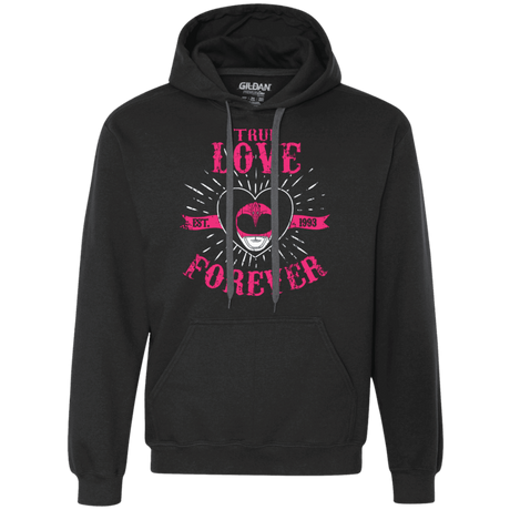 Sweatshirts Black / Small True Love Forever Pink Premium Fleece Hoodie