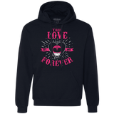 Sweatshirts Navy / Small True Love Forever Pink Premium Fleece Hoodie