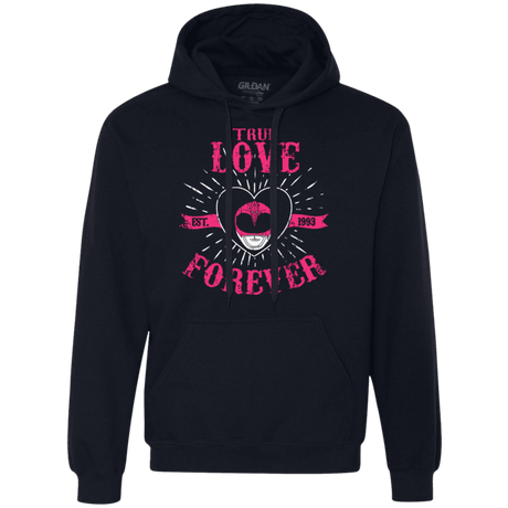 Sweatshirts Navy / Small True Love Forever Pink Premium Fleece Hoodie