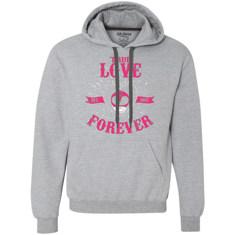 Sweatshirts Sport Grey / Small True Love Forever Pink Premium Fleece Hoodie