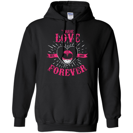 Sweatshirts Black / Small True Love Forever Pink Pullover Hoodie