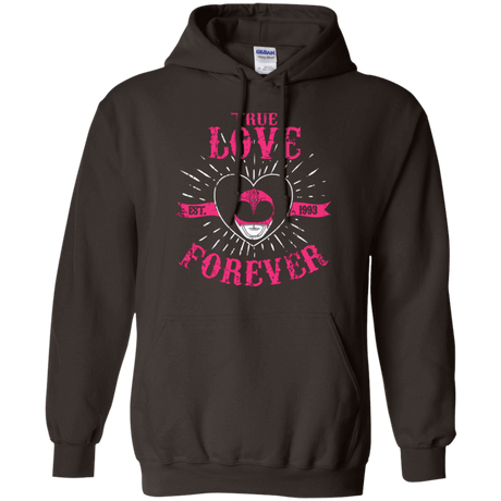 Sweatshirts Dark Chocolate / Small True Love Forever Pink Pullover Hoodie
