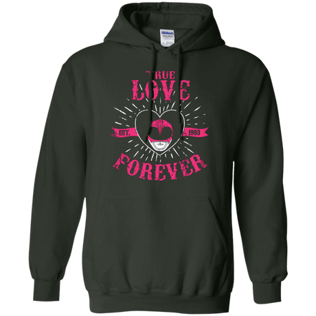 Sweatshirts Forest Green / Small True Love Forever Pink Pullover Hoodie