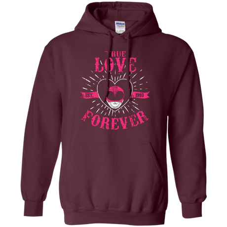 Sweatshirts Maroon / Small True Love Forever Pink Pullover Hoodie
