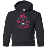 Sweatshirts Black / YS True Love Forever Pink Youth Hoodie